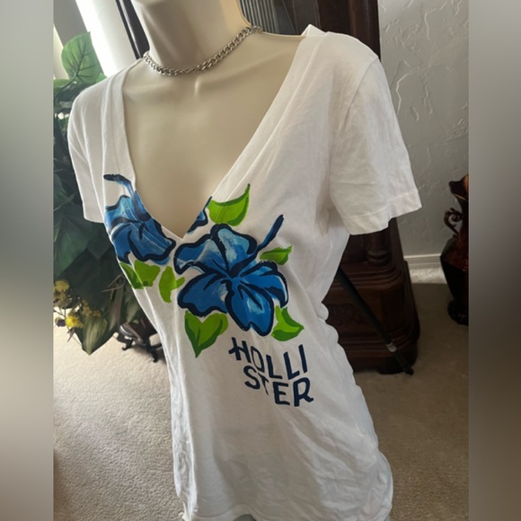 NWT Y2K Vintage Hollister V-neck top short sleeve - Picture 8 of 16